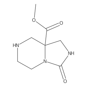 Methyl hexahydro-3-oxoimidazo[1,5-a]pyrazine-8a(1H)-carboxylate结构式