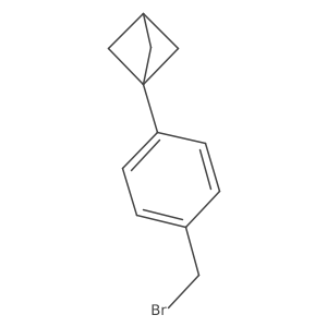 1-(4-(Bromomethyl)phenyl)bicyclo[1.1.1]pentane结构式