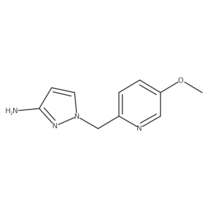 1-[(5-Methoxy-2-pyridinyl)methyl]-1H-pyrazol-3-amine Structure
