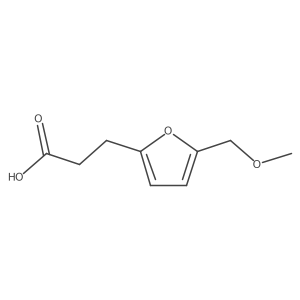 3-[5-(Methoxymethyl)furan-2-yl]propanoic acid结构式