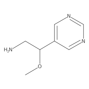 2-Methoxy-2-(pyrimidin-5-yl)ethan-1-amine Structure