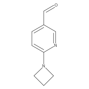 6-(Azetidin-1-YL)pyridine-3-carbaldehyde结构式