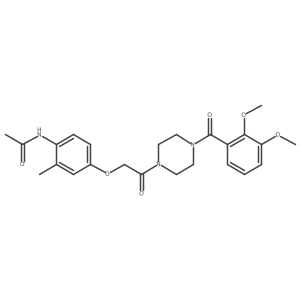 N-[4-[2-[4-(2,3-Dimethoxybenzoyl)-1-piperazinyl]-2-oxoethoxy]-2-methylphenyl]acetamide Structure