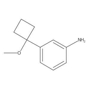 3-(1-Methoxycyclobutyl)aniline Structure