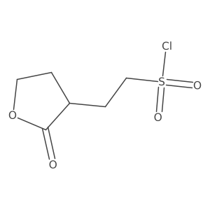 2-(2-Oxooxolan-3-yl)ethane-1-sulfonyl chloride Structure