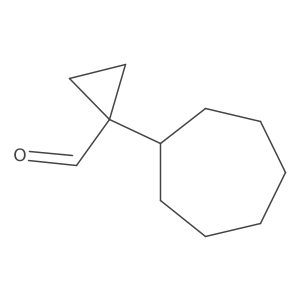 1-Cycloheptylcyclopropane-1-carbaldehyde Structure