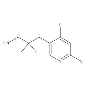 3-(4,6-Dichloropyridin-3-yl)-2,2-dimethylpropan-1-amine结构式