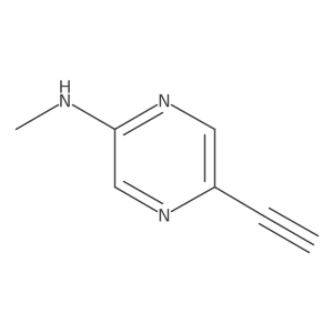 5-ethynyl-N-methylpyrazin-2-amine Structure