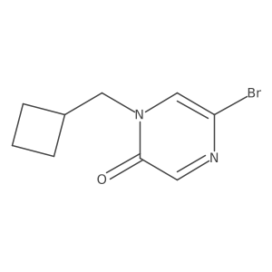 5-Bromo-1-(cyclobutylmethyl)pyrazin-2(1H)-one结构式