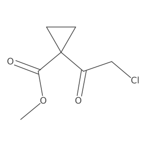Methyl1-(2-chloroacetyl)cyclopropane-1-carboxylate Structure