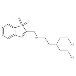 N1,N1-Bis(2-aminoethyl)-N2-[(1,1-dioxidobenzo[b]thien-2-yl)methyl]-1,2-ethanediamine结构式