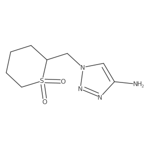 2-[(4-amino-1H-1,2,3-triazol-1-yl)methyl]-1lambda6-thiane-1,1-dione结构式