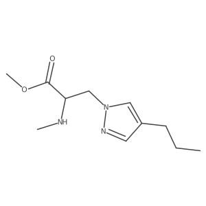 methyl 2-(methylamino)-3-(4-propyl-1H-pyrazol-1-yl)propanoate Structure