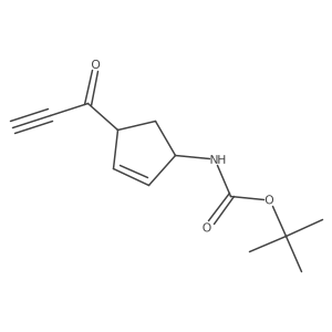 tert-butyl N-[4-(prop-2-ynoyl)cyclopent-2-en-1-yl]carbamate Structure