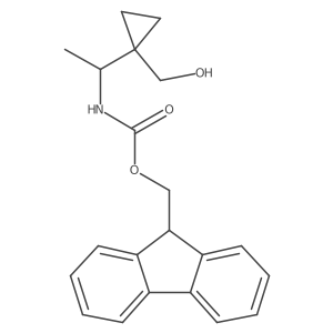 (9H-fluoren-9-yl)methyl N-{1-[1-(hydroxymethyl)cyclopropyl]ethyl}carbamate Structure