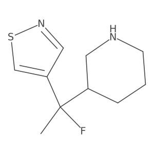 Piperidine, 3-[1-fluoro-1-(4-isothiazolyl)ethyl]-结构式