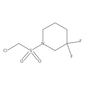 1-Chloromethanesulfonyl-3,3-difluoropiperidine结构式