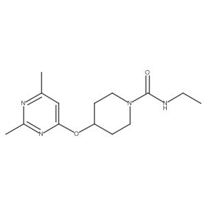 4-((2,6-dimethylpyrimidin-4-yl)oxy)-N-ethylpiperidine-1-carboxamide Structure