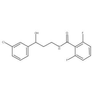 N-[3-(3-chlorophenyl)-3-hydroxypropyl]-2,6-difluorobenzamide结构式