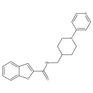 N-((1-(pyridin-4-yl)piperidin-4-yl)methyl)benzofuran-2-carboxamide Structure