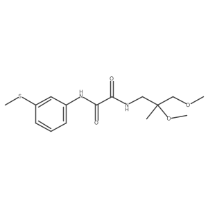 N1-(2,3-dimethoxy-2-methylpropyl)-N2-(3-(methylthio)phenyl)oxalamide Structure