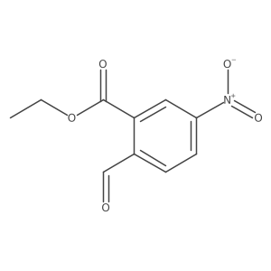 Ethyl 2-formyl-5-nitrobenzoate结构式