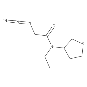 2-azido-N-ethyl-N-(tetrahydrothiophen-3-yl)acetamide结构式