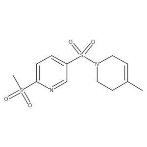 2-Methanesulfonyl-5-[(4-methyl-1,2,3,6-tetrahydropyridin-1-yl)sulfonyl]pyridine Structure