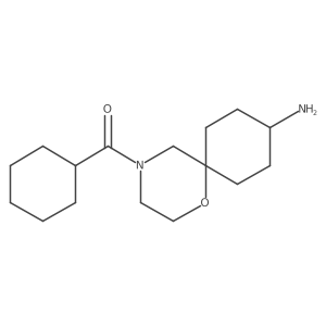 (6r,9r)-4-Cyclohexanecarbonyl-1-oxa-4-azaspiro[5.5]undecan-9-amine Structure