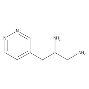 3-(Pyridazin-4-yl)propane-1,2-diamine Structure
