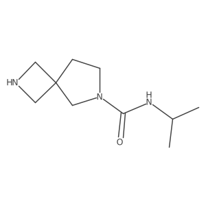 N-(propan-2-yl)-2,6-diazaspiro[3.4]octane-6-carboxamide结构式