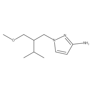 1-[2-(methoxymethyl)-3-methylbutyl]-1H-pyrazol-3-amine结构式