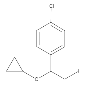 1-Chloro-4-(1-cyclopropoxy-2-iodoethyl)benzene Structure