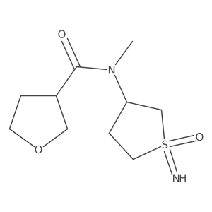N-(1-imino-1-oxo-1lambda6-thiolan-3-yl)-N-methyloxolane-3-carboxamide结构式