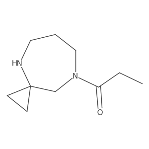 1-{4,8-Diazaspiro[2.6]nonan-8-yl}propan-1-one结构式