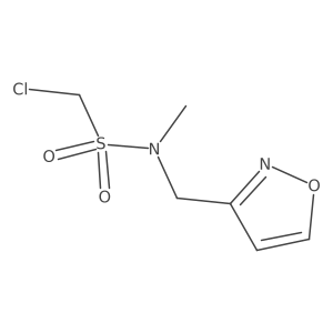 1-chloro-N-methyl-N-[(1,2-oxazol-3-yl)methyl]methanesulfonamide Structure
