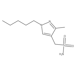 (3-methyl-1-pentyl-1H-pyrazol-4-yl)methanesulfonamide结构式