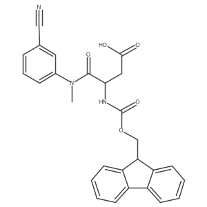 3-[(3-cyanophenyl)(methyl)carbamoyl]-3-({[(9H-fluoren-9-yl)methoxy]carbonyl}amino)propanoic acid Structure