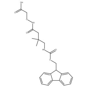 2-{[4-({[(9H-fluoren-9-yl)methoxy]carbonyl}amino)-3,3-dimethylbutanamido]oxy}acetic acid结构式