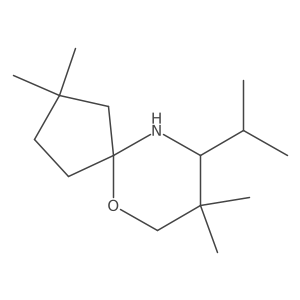 2,2,8,8-Tetramethyl-9-(propan-2-yl)-6-oxa-10-azaspiro[4.5]decane Structure