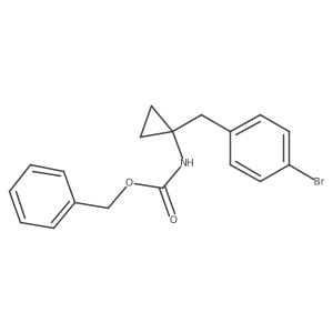 benzyl N-{1-[(4-bromophenyl)methyl]cyclopropyl}carbamate结构式