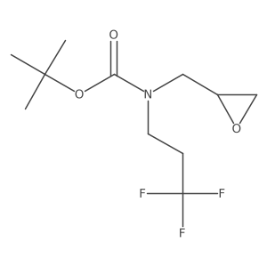 tert-butyl N-[(oxiran-2-yl)methyl]-N-(3,3,3-trifluoropropyl)carbamate结构式