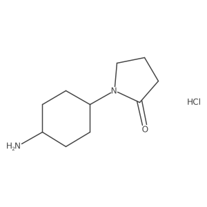 1-(4-Aminocyclohexyl)pyrrolidin-2-one hydrochloride结构式