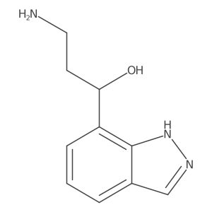(1S)-3-amino-1-(1H-indazol-7-yl)propan-1-ol Structure
