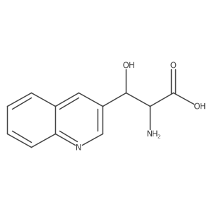 2-Amino-3-hydroxy-3-(quinolin-3-yl)propanoic acid结构式