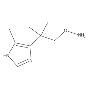 O-[2-methyl-2-(4-methyl-1H-imidazol-5-yl)propyl]hydroxylamine结构式