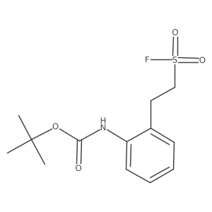 tert-butyl N-{2-[2-(fluorosulfonyl)ethyl]phenyl}carbamate结构式