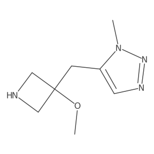 5-[(3-methoxyazetidin-3-yl)methyl]-1-methyl-1H-1,2,3-triazole结构式