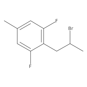 2-(2-Bromopropyl)-1,3-difluoro-5-methylbenzene Structure