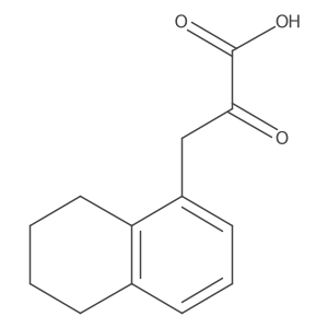 2-Oxo-3-(5,6,7,8-tetrahydronaphthalen-1-yl)propanoic acid结构式